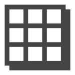Grid Bevel SVG Icon